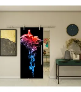 Glasschiebetür PIPE-LINE - Fotoprint Model 235