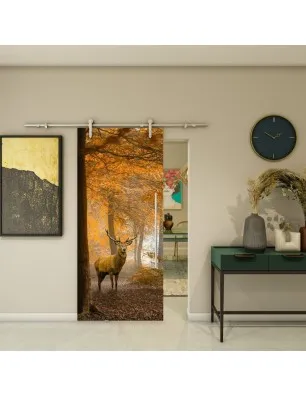 Glasschiebetür PIPE-LINE - Fotoprint Model 236