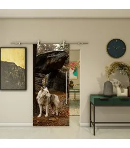 Glasschiebetür PIPE-LINE - Fotoprint Model 239