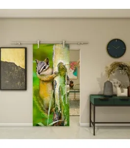 Glasschiebetür PIPE-LINE - Fotoprint Model 240