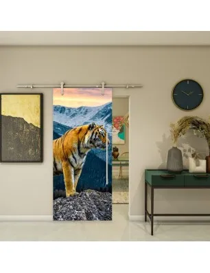 Glasschiebetür PIPE-LINE - Fotoprint Model 244