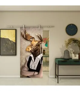 Glasschiebetür PIPE-LINE - Fotoprint Model 251