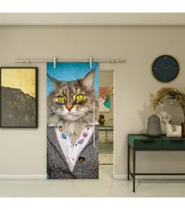 Glasschiebetür PIPE-LINE - Fotoprint Model 252