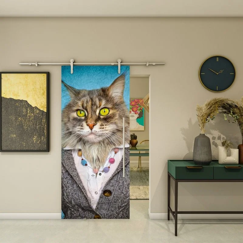 Glasschiebetür PIPE-LINE - Fotoprint Modell 252