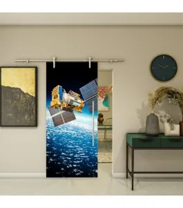 Glasschiebetür PIPE-LINE - Fotoprint Model 258