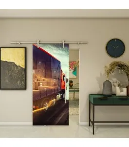 Glasschiebetür PIPE-LINE - Fotoprint Model 261