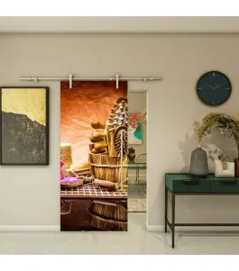 Glasschiebetür PIPE-LINE - Fotoprint Model 267