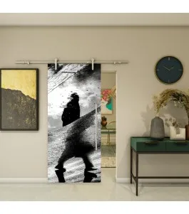 Glasschiebetür PIPE-LINE - Fotoprint Model 271