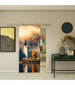 Glasschiebetür PIPE-LINE - Fotoprint Model 278