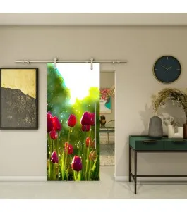 Glasschiebetür PIPE-LINE - Fotoprint Model 282