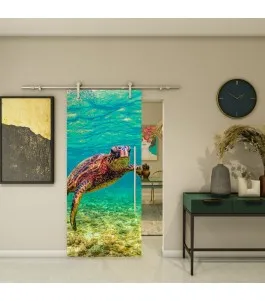 Glasschiebetür PIPE-LINE - Fotoprint Model 288