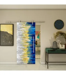 Glasschiebetür PIPE-LINE - Fotoprint Model 292