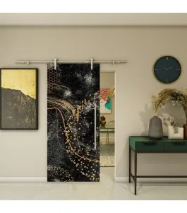 Glasschiebetür PIPE-LINE - Fotoprint Model 295