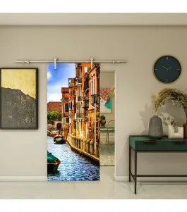 Glasschiebetür PIPE-LINE - Fotoprint Model 297