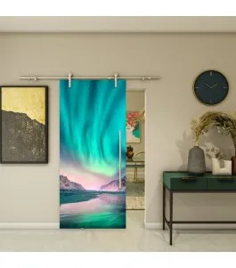 Glasschiebetür PIPE-LINE - Fotoprint Model 300