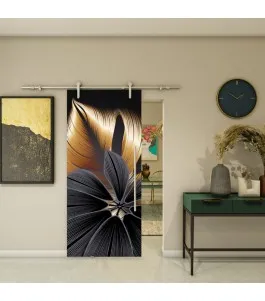 Glasschiebetür PIPE-LINE - Fotoprint Model 302