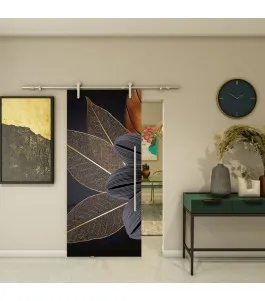 Glasschiebetür PIPE-LINE - Fotoprint Model 303