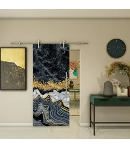 Glasschiebetür PIPE-LINE - Fotoprint Model 309