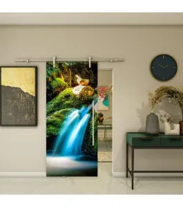 Glasschiebetür PIPE-LINE - Fotoprint Model 311