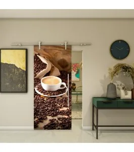 Glasschiebetür PIPE-LINE - Fotoprint Model 318