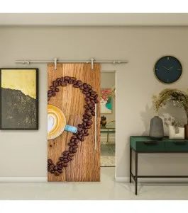 Glasschiebetür PIPE-LINE - Fotoprint Model 319