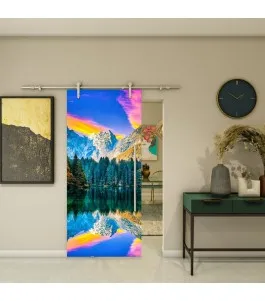 Glasschiebetür PIPE-LINE - Fotoprint Model 321