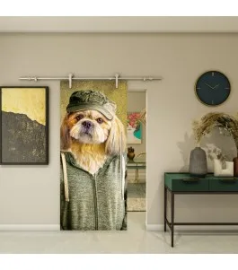 Glasschiebetür PIPE-LINE - Fotoprint Model 335