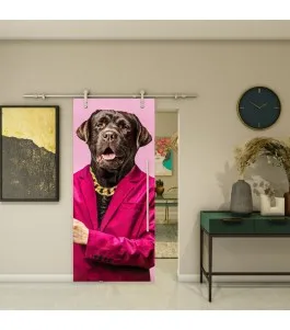 Glasschiebetür PIPE-LINE - Fotoprint Model 336