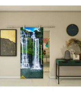 Glasschiebetür PIPE-LINE - Fotoprint Model 339