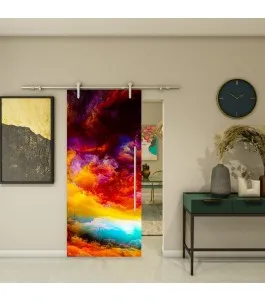 Glasschiebetür PIPE-LINE - Fotoprint Model 340