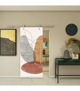 Glasschiebetür PIPE-LINE - Fotoprint Model 346