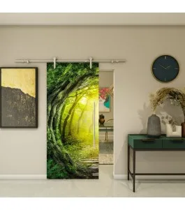 Glasschiebetür PIPE-LINE - Fotoprint Model 348