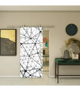 Glasschiebetür PIPE-LINE - Fotoprint Model 350