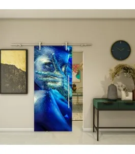 Glasschiebetür PIPE-LINE - Fotoprint Model 351