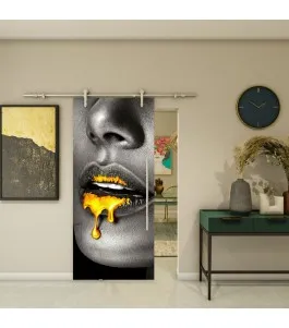 Glasschiebetür PIPE-LINE - Fotoprint Model 352