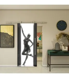 Glasschiebetür PIPE-LINE - Fotoprint Model 356