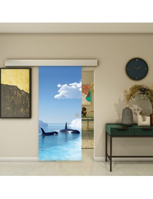 Glasschiebetür ECO-LINE - Fotoprint Model 129