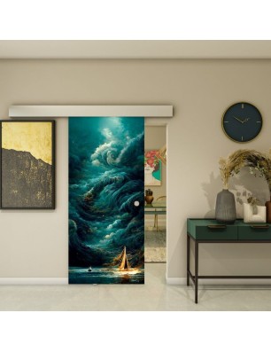 Glasschiebetür ECO-LINE - Fotoprint Model 139