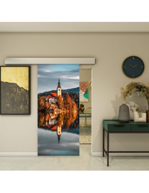 Glasschiebetür ECO-LINE - Fotoprint Model 183