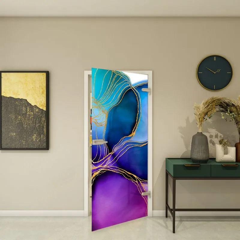 Ganzglastür - Fotoprint Modell 78