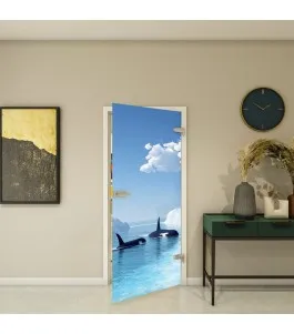 Ganzglastür - Fotoprint Model 129 für ein modernes Zuhause