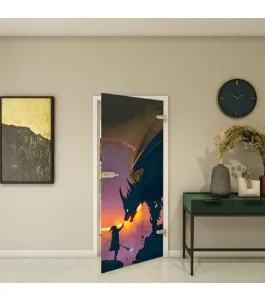 Ganzglastür - Fotoprint Model 243 für ein modernes Zuhause