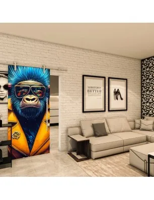 Glasschiebetür PIPE-LINE - Fotoprint Model 234