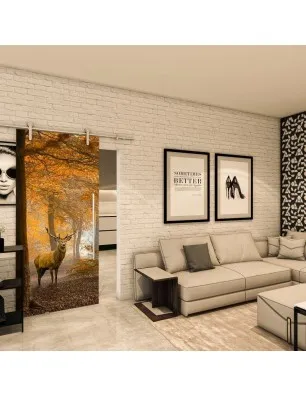 Glasschiebetür PIPE-LINE - Fotoprint Model 236