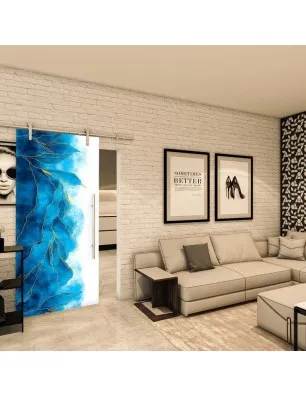 Glasschiebetür PIPE-LINE - Fotoprint Model 301