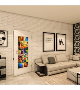 Lichtausschnitt - Fotoprint Model 12 - modernes Zuhause