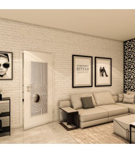 Lichtausschnitt - Fotoprint Model 39 - modernes Zuhause