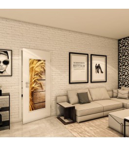 Lichtausschnitt - Fotoprint Model 73 - modernes Zuhause
