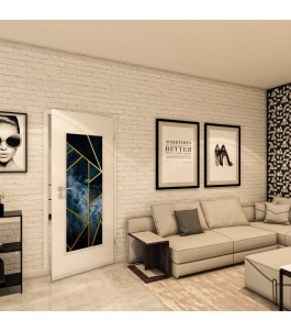 Lichtausschnitt - Fotoprint Model 91 - modernes Zuhause