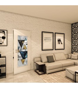 Lichtausschnitt - Fotoprint Model 97 - modernes Zuhause